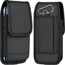 Cell Phone Pouch Nylon Belt Holster Case Compatible with Iphone 16 15 14 13 12 1