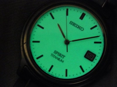 JUNK! SEIKO SPIRIT TITANIUM 7N42-6060 LUMEBRITE DIAL DAMAGED BRACELET JUNK!