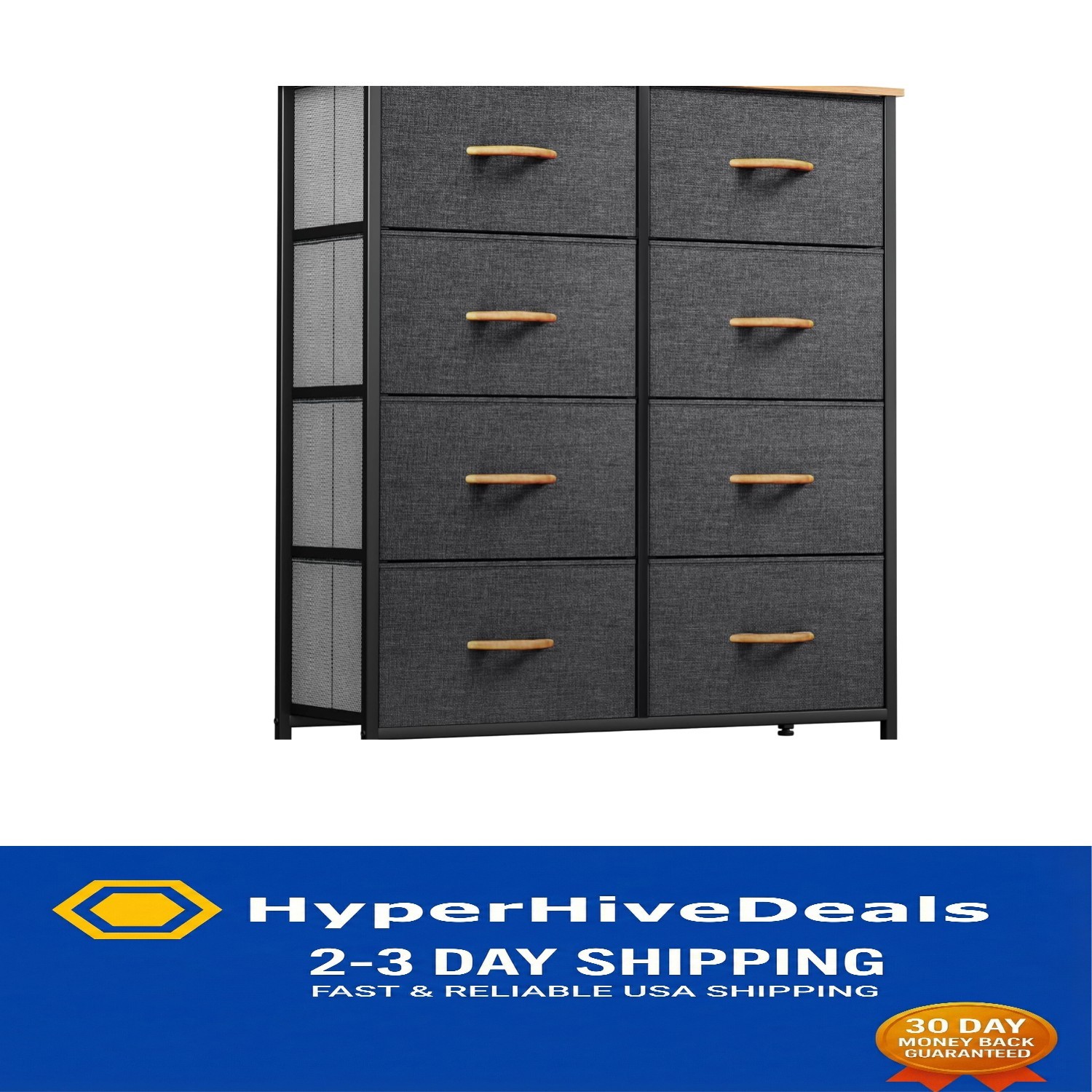 Versatile 8-Drawer Grey Organizer Dresser - Stylish Storage for Every Space  | eBay
