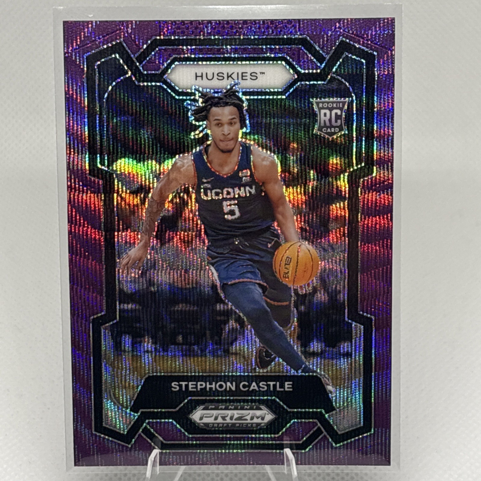 2024 Panini Prizm Draft Picks - Stephon Castle #17 Purple Wave Prizm (RC)