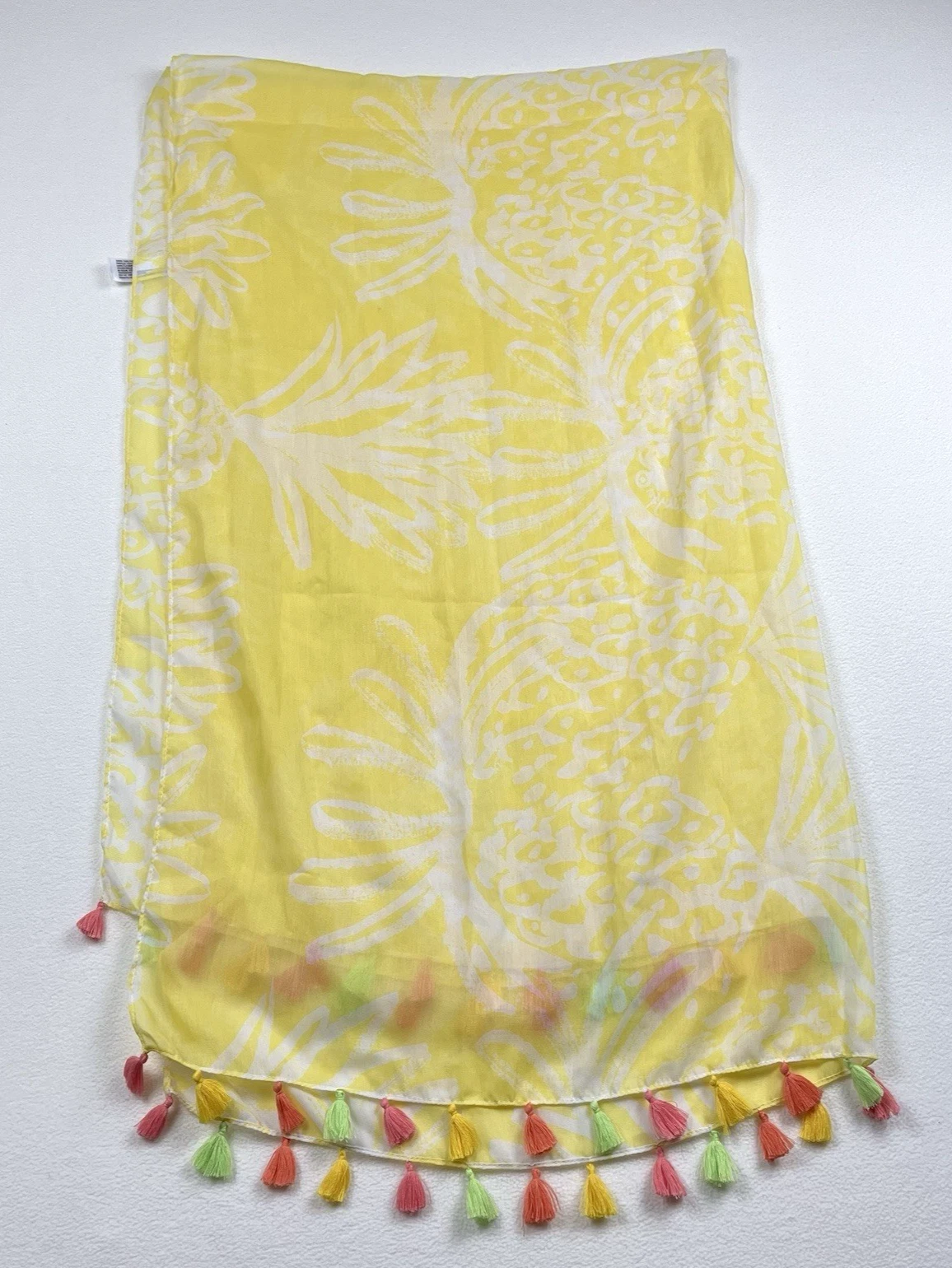 Lilly Pulitzer Target Yellow Pineapple Scarf Cover Up 2015 Launch 251080337