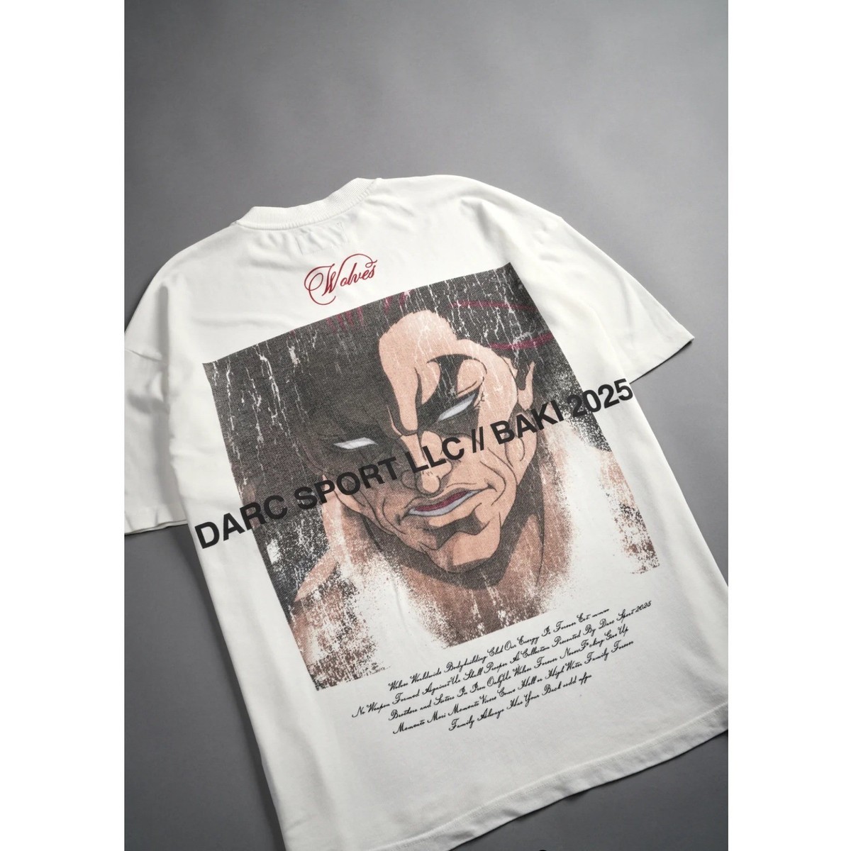 Darc Sport x Baki Hanma Wrath of Ogre 1/500 Premium Tee Shirt XL