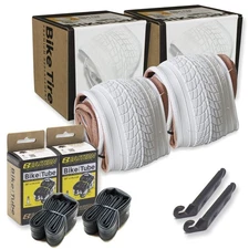 20 Inch Bike Tire Packages for Kids and BMX Tires. Fits 20x1.75 Bike Tube, Ti...