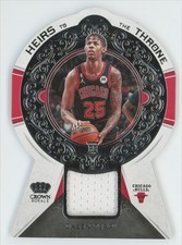 Dalen Terry 2022-23 Panini Crown Royale Heirs to the Throne RC Jersey #HT-DTB