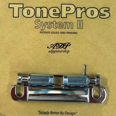 TonePros T1ZS-C Saitenhalter Abschließbar Stil Gibson Stoptail Gewinde US 5/16