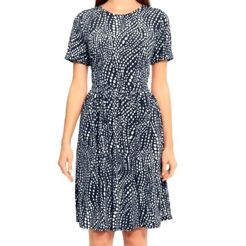 short sleeve necktie midi dress maggy london Maggy London Short Sleeve Necktie Midi Dress - Black