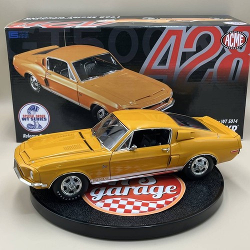 ACME 1968 FORD SHELBY MUSTANG GT 500 KR ORANGE WT 5014 #3 1:18*New