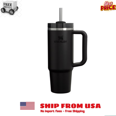 #ad Stanley Quencher H2.0 Flowstate Tumbler 30 fl oz Black $24.50