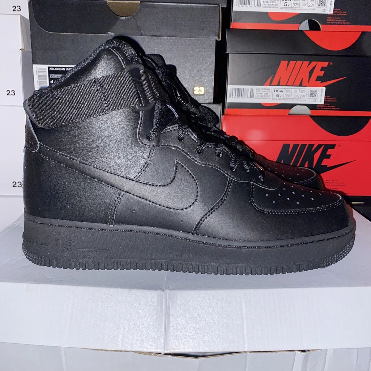 Air force 1 clearance black size 12