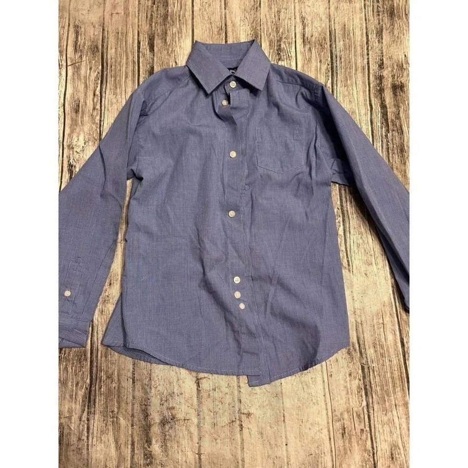 Chaps мальчиков размер XS 6 7 синий длинным рукавом рубашка кнопка - Изображение 2 из 4