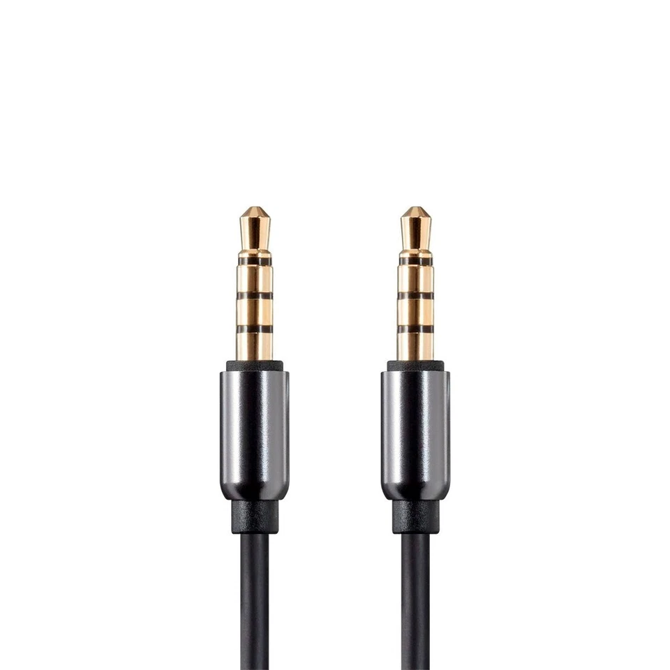 1 3 6 10 15 FT AUX 3.5mm 1/8" TRRS Stereo Audio & Microphone Cable Gold Plugs - Image 4 of 4