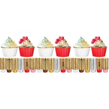 3 Pack Bicchiere Di Carta Per Cupcake Tazza Arrotolata Rivestimenti Muffin