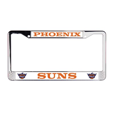 Phoenix Suns NBA 3D Polyurethane Domed Chrome License Plate Frame Car-SUV-Truck