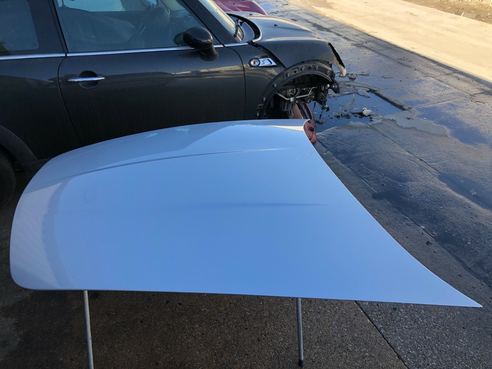 2007 Maserati Quattroporte M139 BONNET PANEL HOOD Silver OEM