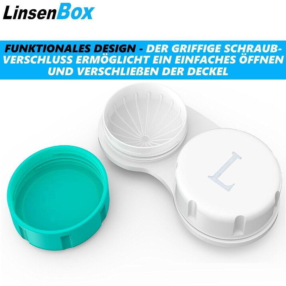 LinsenBox Kontaktlinsenbehälter Kontaktlinsendosen weiche harte Linsen [12er]