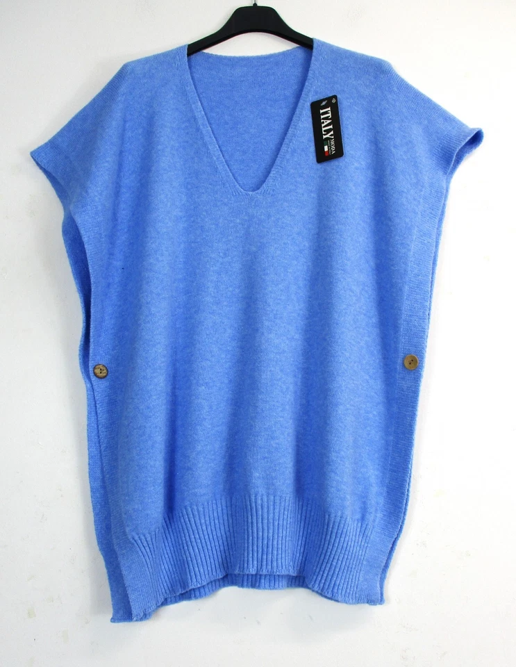 Ladies  Italian Open Sides Over Top/ Jumper/Tank Top One Size :fits upto size 18 - Image 3 of 4