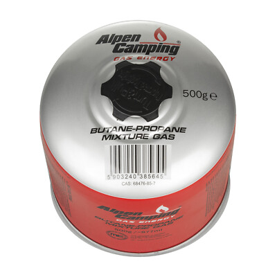 500g Gaskartusche Alpen Camping Pi zertifiziert 0437 nach EN417