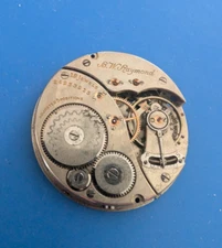 VINTAGE 16 SIZE ELGIN B.W RAYMOND GRADE 455 POCKET WATCH MOVEMENT PARTS