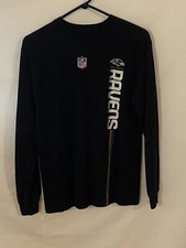 NFL BALTIMORE RAVENS Long Sleeve Youth Large 14-16 100 Cotton