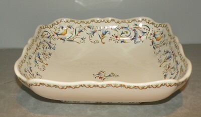 NEW Square Fruit Salad Bowl , Toscana Pattern GIEN New