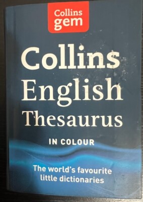 Collins English Thesaurus in Colour Gem Little Dictionary Fast Delivery