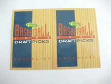 (2) 1993 CLASSIC DRAFT PICKS  CHECKLISTS # 109 & # 110 BASKETBALL CARDS
