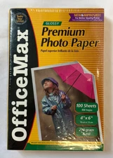 Glossy Premium Photo Paper OfficeMax (100 - 4"x6" sheets)