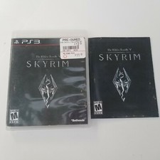 The Elder Scrolls V: Skyrim (Sony PS3 PlayStation 3, 2011) w/ Manual & Case