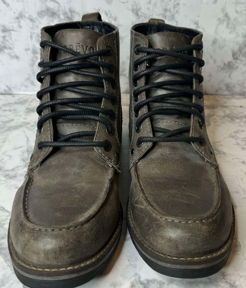 Crevo Men's Buck 020 Lace Up Casual Ankle Boots Grey Size 9 eBay