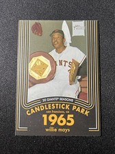 2020 Topps Heritage Baseball 20 Gigantic Seasons #15 Willie Mays