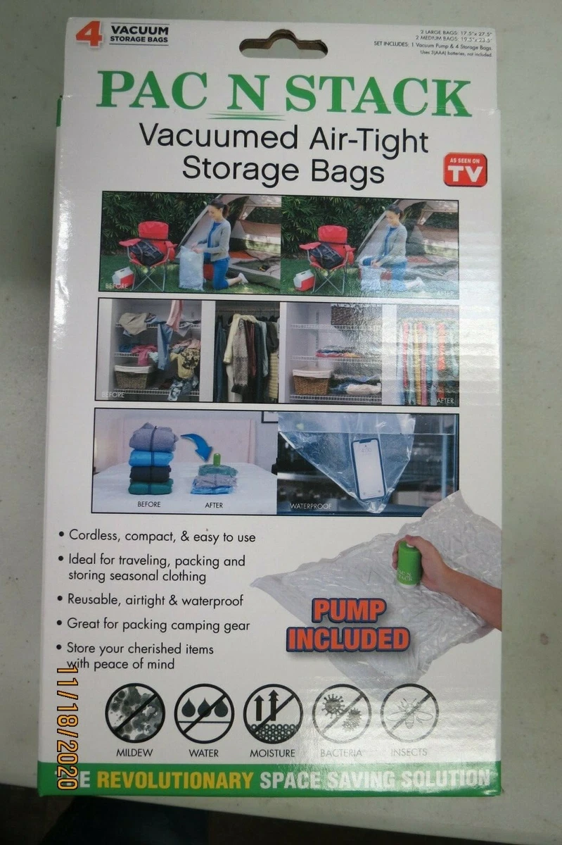 Pac n store stack storage bags
