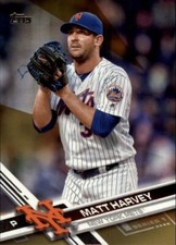 2017 Topps Gold 429/2017 SP #164 Matt Harvey New York Mets
