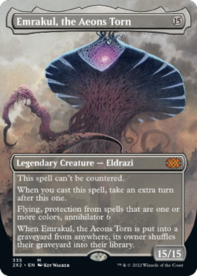 [1x] Emrakul, the Aeons Torn - Foil - Borderless Near Mint, English Double Maste