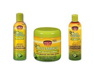 African Pride Olive Miracle Trio Set Of Hair Care Products