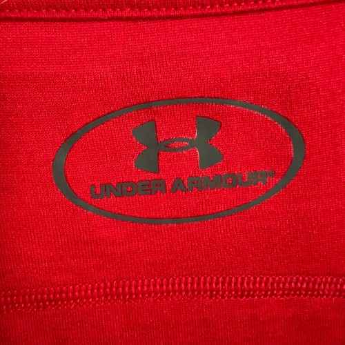 Under Armour Heat Gear Loose Fit Mens Tank Top Activewear Sleeveless Red Small - Picture 4 of 6