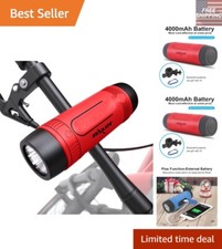 Portable Bluetooth Speaker with Built-In Torch   Perfect for Outdoor Adventures