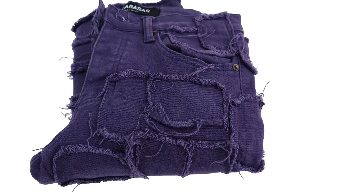 VALABASAS グレー スキニージーンズ 30 GUAPI purple SMOOTH” STACKED FLARE JEAN PURPLE-BLUE – Valabasas