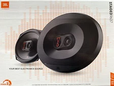 NEW JBL STAGE3-9637, 6x9" Coaxial 3-Way Car Stereo Speakers - 1 Pair