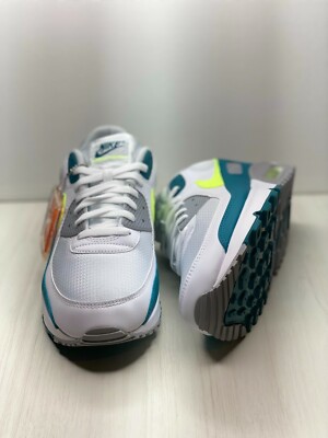 Nike Air Max 90 Men's US 13 White | Spruce-Grey Fog-Hot Lime