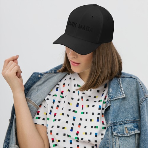 Gorra de béisbol oscura MAGA sutil negra con eslogan de Elon Musk regalo bordado sombrero de papá - Imagen 2 de 11
