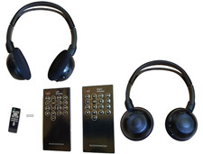 DVD Remote Control and headphones for Infiniti QX56 QX60 2013 2014 2015 2016;TWO