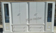 HANDMADE AYLESBURY NEXT 6 DOOR 4 DRAWER WARDROBE (WHITE+PINE) NOT FLAT-PACK!