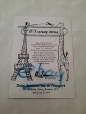 1957 UAT AIRLINES SERVING AFRICA Original Vogue Magazine Advert