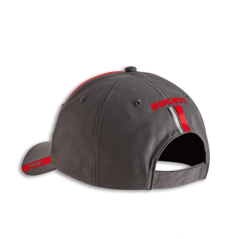 Ducati Desert-X Hat Cap Baseball Cap Grey White New - Image 3 of 3
