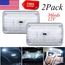 2x 12V 36 LED Car Vehicle Interior Dome Roof Ceiling Reading Trunk Light Lamp