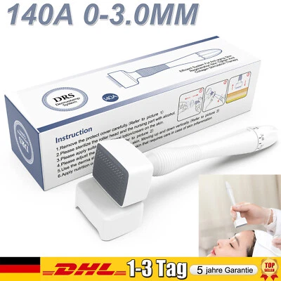 MARKENLOS Dermapen Microneedling Derma Stempel Mikronadel für Haare Gesicht 140 Titanstif