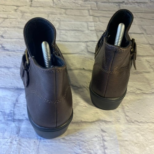 Skechers Metronome Ankle Bootie Womens 8.5 Relaxed Fit Chocolate Brown - Picture 4 of 10