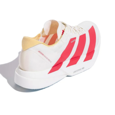 Adidas Adizero Adios Pro 4 Running Shoes White Red JR4542 Men's