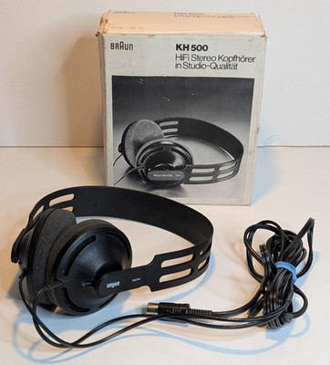 BRAUN KH 500 / KH500 vintage HIFI Kopfhörer inkl. ovp - superselten