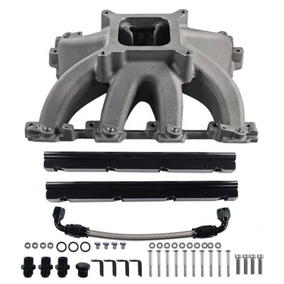 EFI Intake Manifold With Fuel Rails For LS1 LS2 LS6 4.8 5.3 6.0 Cathedral 28095